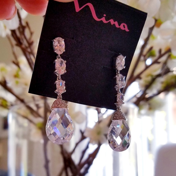 HOST PICK ๐Nina Kaytee Silver/CZ Earring๐ - Picture 4 of 4